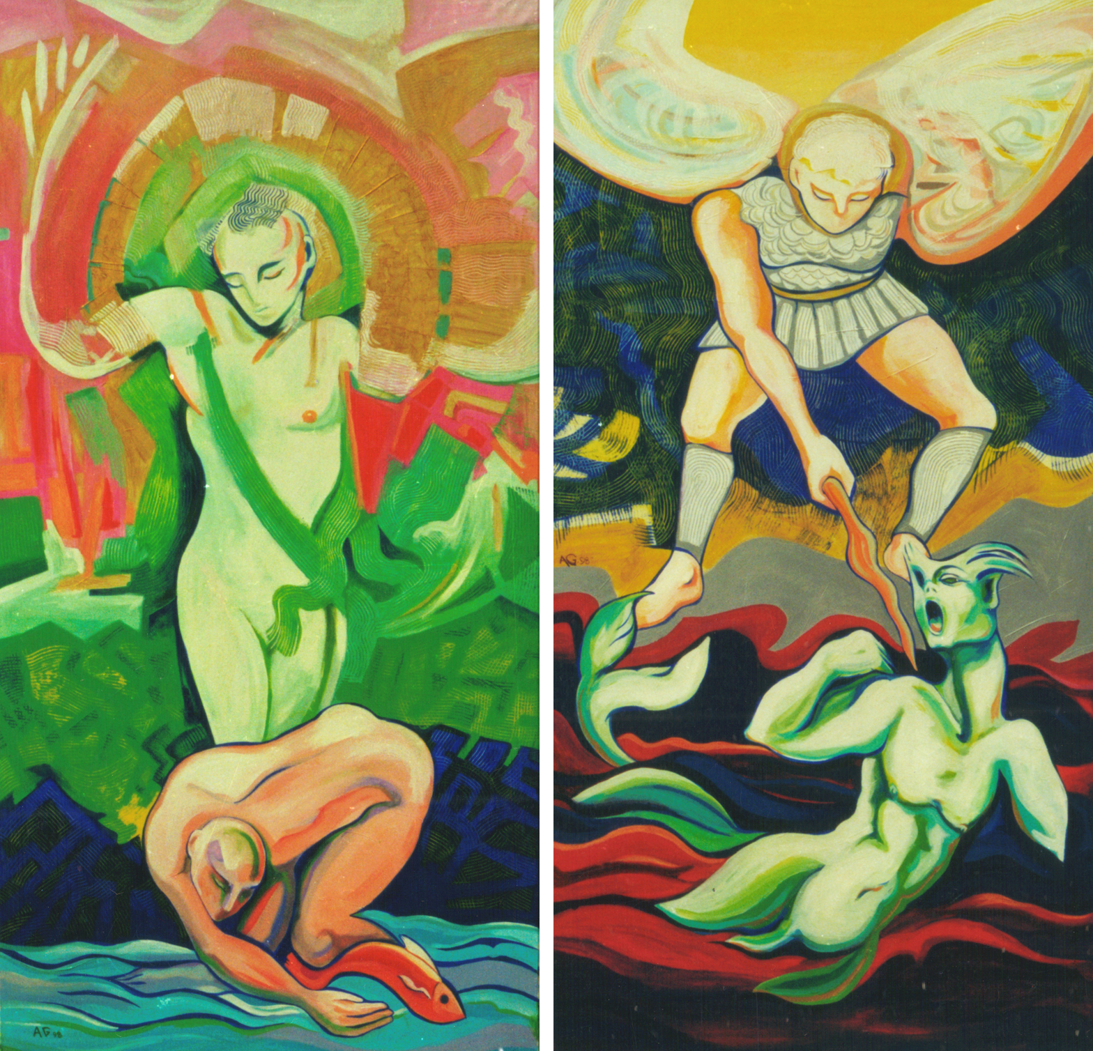 Dittico: San Raffaele & San Michele (Arcangeli)